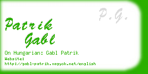 patrik gabl business card